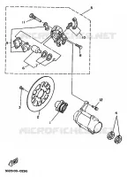 REMKLAUW ACHTER voor Yamaha YFM350X 1997