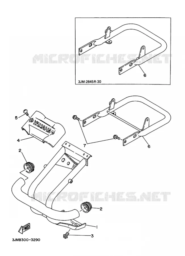 BUMPER 2 Yamaha QUAD 200 1997 BLASTER  YFS200 YFS200J