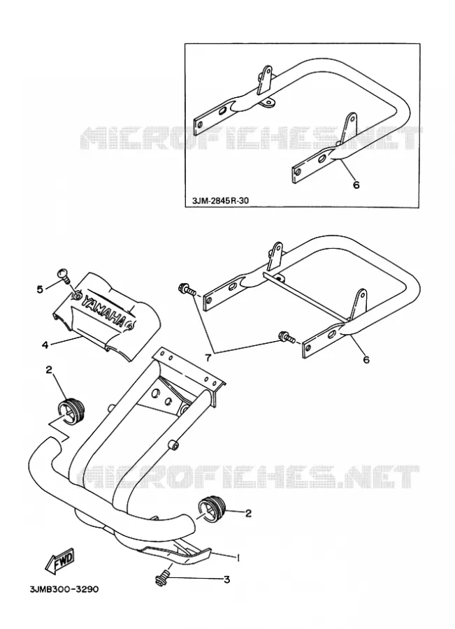 BUMPER 2 Yamaha QUAD 200 1997 BLASTER  YFS200 BLASTER