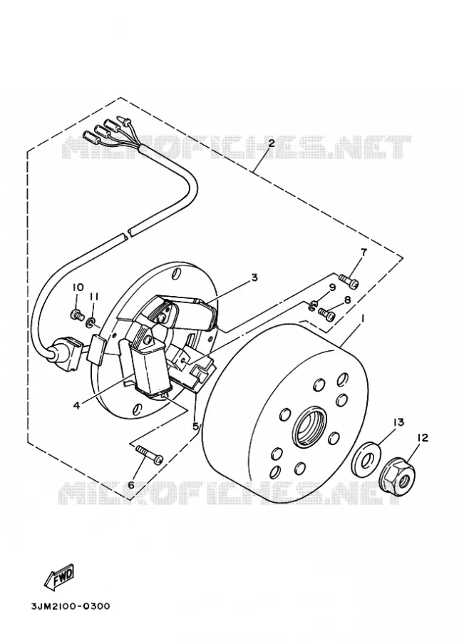 DYNAMO Yamaha QUAD 200 1997 BLASTER  YFS200 BLASTER
