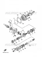 TRANSMISSIE voor Yamaha YFM350FW-X 1997
