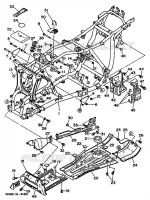 FRAME voor Yamaha YFM350FW 1996