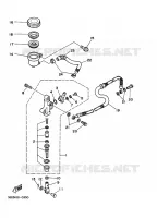 REMPOMP ACHTER voor Yamaha YFM350X 1996