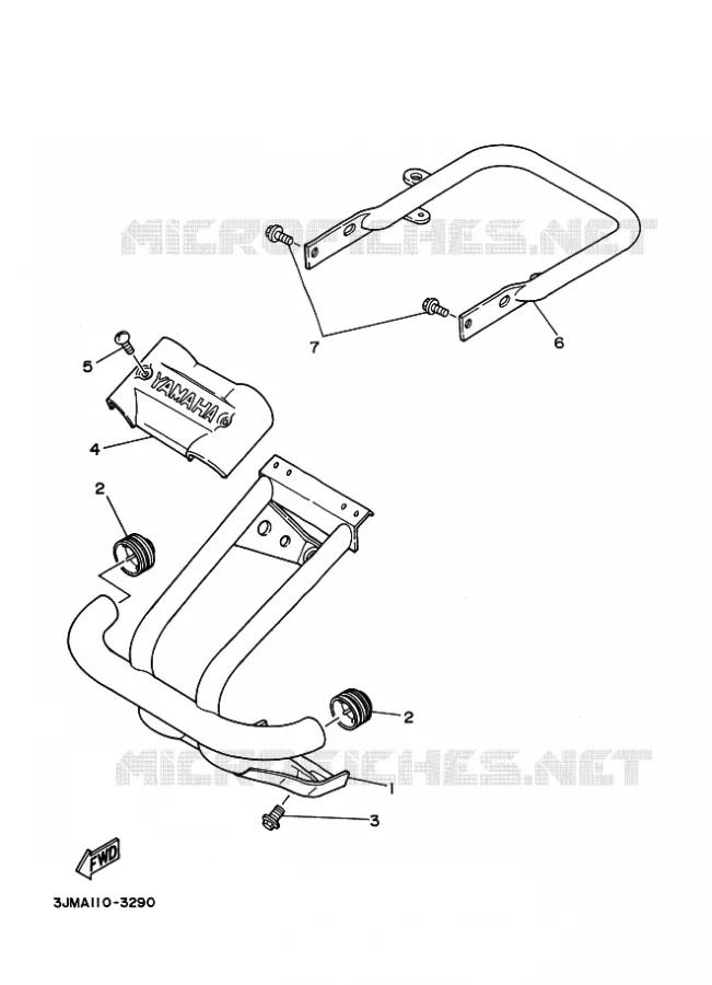 BUMPER Yamaha QUAD 200 1996 BLASTER  YFS200 BLASTER