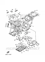 FRAME voor Yamaha YFB250FW 1996