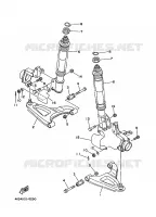 OPHANGING / WIEL VOOR voor Yamaha YFB250FW 1996