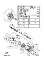 VOORWIEL voor Yamaha YFB250FW 1996