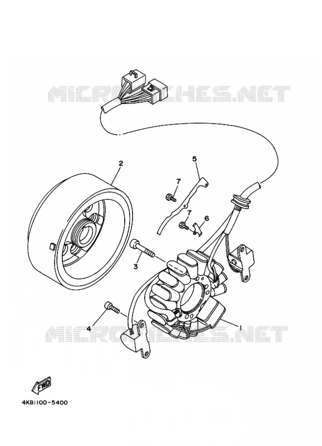 DYNAMO Yamaha QUAD 350 1996 WOLVERINE  YFM350FW-X