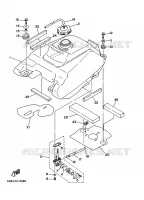 BENZINE TANK voor Yamaha YFM350FW-X 1996