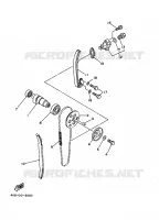 NOKKENAS / KETTING voor Yamaha YFM350FW-X 1996
