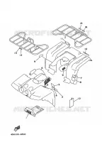 STICKER / LABEL 1 voor Yamaha KODIAK 400 4WD 1996