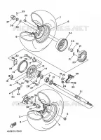 ACHTERWIEL voor Yamaha YFB250 1995