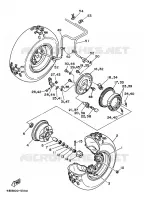 VOORWIEL voor Yamaha YFB250 1995