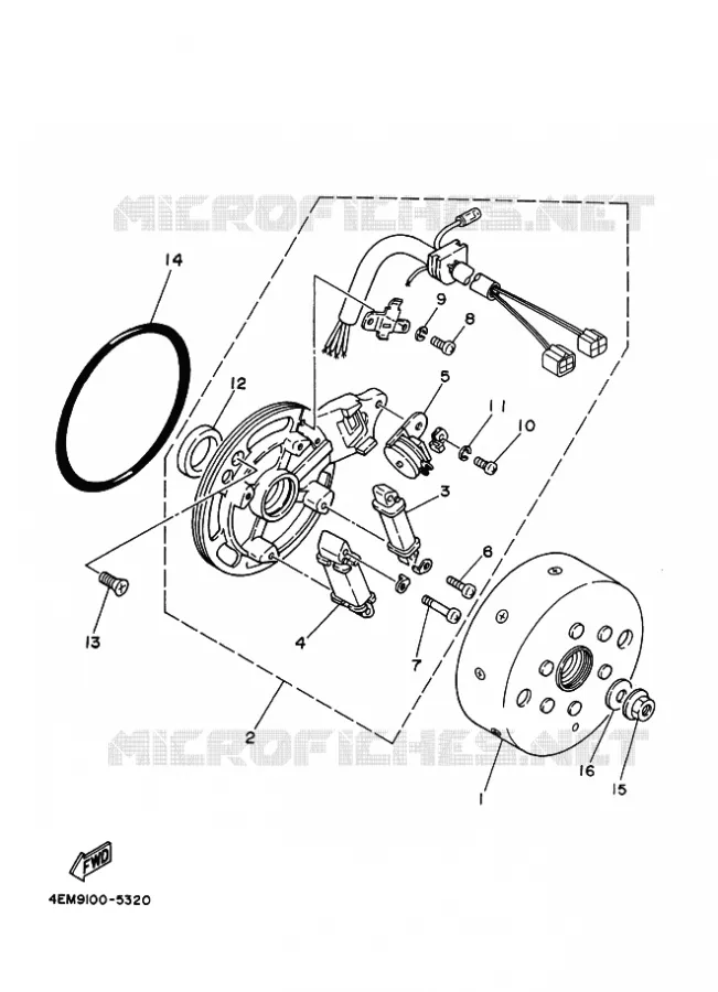 DYNAMO Yamaha QUAD 80 1995 RAPTOR  YFM80