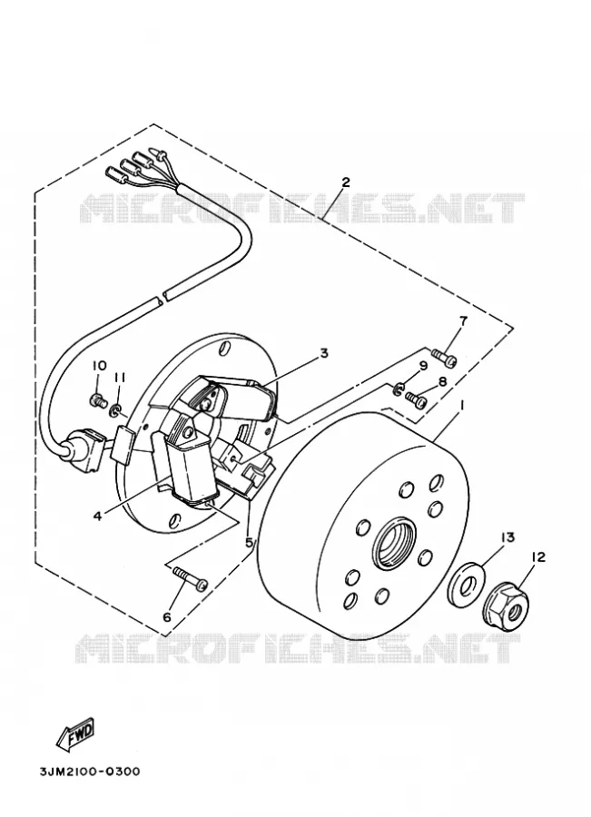 DYNAMO Yamaha QUAD 200 1995 BLASTER  YFS200 BLASTER
