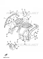ACHTERBRUG voor Yamaha YFB250FW 1995