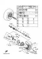 VOORWIEL voor Yamaha YFB250FW 1995