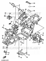 FRAME voor Yamaha YFM350 1993