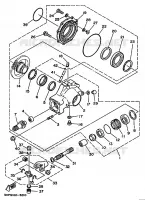 AANDRIJFAS voor Yamaha YFM350ER 1993