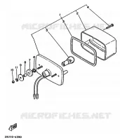 ACHTERLICHT voor Yamaha YFM350ER 1993