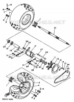 ACHTERWIEL voor Yamaha YFM350X 1993