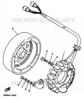 DYNAMO voor Yamaha YFM350X 1993
