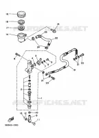 REMPOMP ACHTER voor Yamaha YFM350X 1993