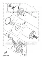 STARTMOTOR voor Yamaha YFM350FW 1992