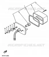 ACHTERLICHT 2 voor Yamaha YFM350FW 1992