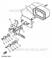 ACHTERLICHT voor Yamaha YFM350FW 1992