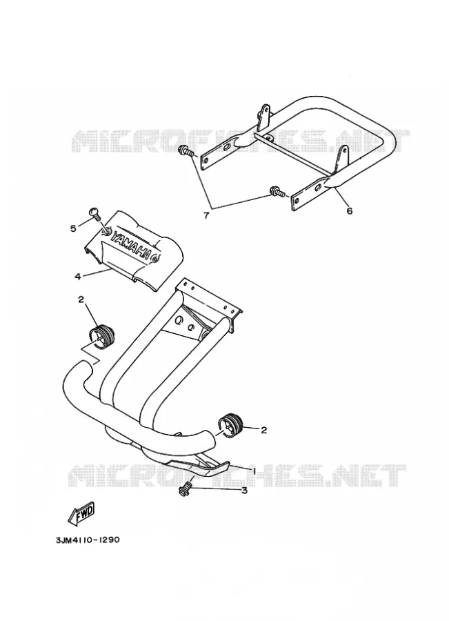 BUMPER Yamaha QUAD 200 1992 BLASTER  YFS200 BLASTER