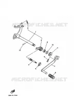 SCHAKEL STANG / PEDAAL voor Yamaha YFM100  1991