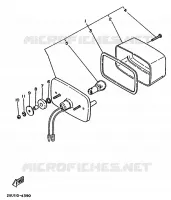 ACHTERLICHT 2 voor Yamaha YFM350FW 1991