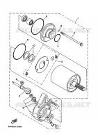 STARTMOTOR voor Yamaha YFM350FW 1991
