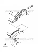 UITLAAT voor Yamaha YFM350FW 1991