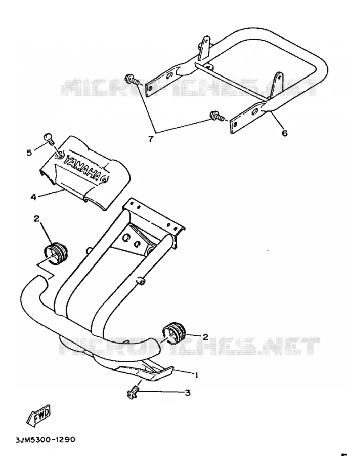 BUMPER Yamaha QUAD 200 1991 BLASTER  YFS200 BLASTER