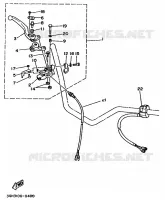 STUURSCHAKELAAR / HEVEL voor Yamaha YFM250 1990