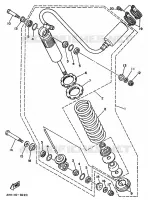 ACHTER SCHOKBREKER voor Yamaha YFM350X 1990