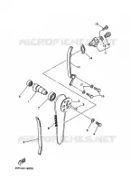 NOKKENAS / KETTING voor Yamaha YFM350X 1989