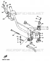 STUURSCHAKELAAR / HEVEL voor Yamaha YFM350X 1989