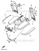 SPATBORD / BAGAGE REK voor Yamaha YFM350X 1989