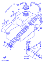 BENZINE TANK voor Yamaha YFM350X 1989