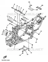 FRAME voor Yamaha YFM350X 1989