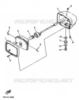 KOPLAMP voor Yamaha YFM350X 1989