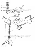 REMPOMP ACHTER voor Yamaha YFM350X 1989