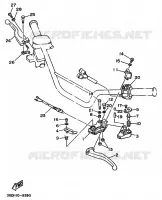 STUURSCHAKELAAR / HEVEL voor Yamaha YFM350X 1989