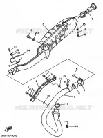 UITLAAT voor Yamaha YFM350X 1989