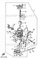 CARBURATEUR  voor Yamaha YFM350X 1989