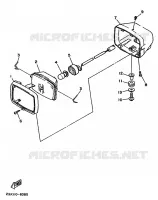 KOPLAMP voor Yamaha YFM350X 1989