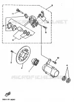 REMKLAUW ACHTER voor Yamaha YFM350X 1989